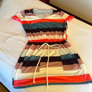 Exclusive striped dress